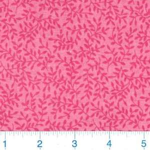  45 Wide Color My World Vines Pink Fabric By The Yard 