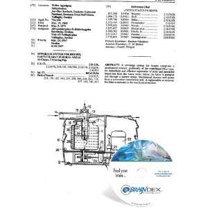  NEW Patent CD for SEWERAGE SYSTEM FOR HOUSES, PARTICULARLY 