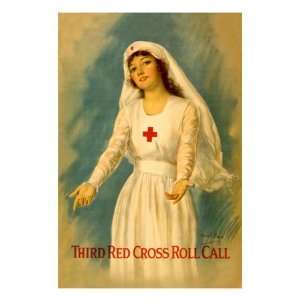   Red Cross Roll Call by William Haskell Coffin, 24x32