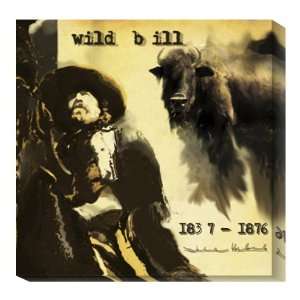 Wild Bill by Julie Ueland   24x24 Ready to Hang Canvas Art  