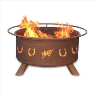  Bundle 82 Horseshoes Fire Pit with Cover (3 Pieces) Height 