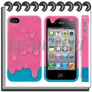   Melt ice Cream Hard Case Skin Protect Cover for iPhone 4 4G 4S  