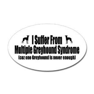  Greyhound Sticker Oval Pets Oval Sticker by  