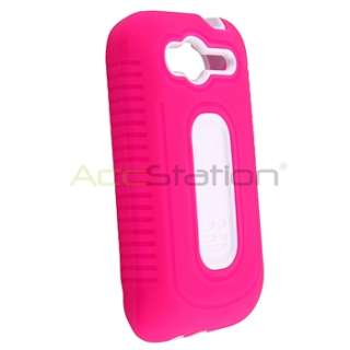   Wildfire S Pink/White Duo Shield Hybrid Hard Case Skin Cover  