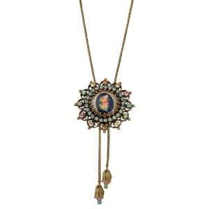 Michal Negrin Alluring Tie Necklace Beautifully Crafted with Spanish 