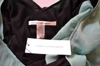 Diane Von Furstenberg DvF CORDIE Dress 8 UK 12 NWT $365 Silk Chiffon 