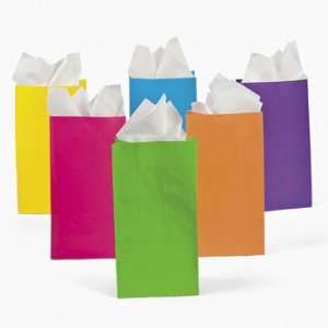  Bright Neon Bags   Party Favor & Goody Bags & Paper Goody 