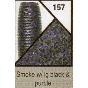  Gary Yamamoto 3 Senko, Smoke with Black & Purple Flake 