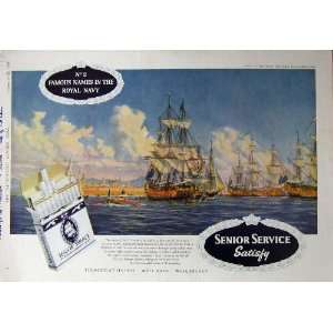 Senior Service Cigarettes Royal Navy Advertisement 1958 