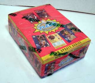 1991 1992 FLEER BASKETBALL New Update Series Card Box.