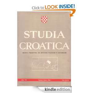   Edition) Instituto de Cultura Croata  Kindle Store