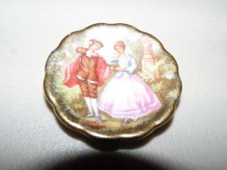 Vintage Limoges mini courting couple plate  