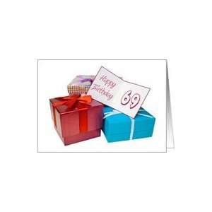  Birthday presents 69th card Card Toys & Games