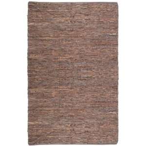  St. Croix Trading Leather Woven Reversible Rug LCD01 4 x 