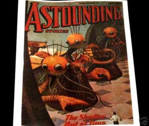 COVER ART REPRINT TO 1936 ASTOUNDING STORIES PULP MAG.  