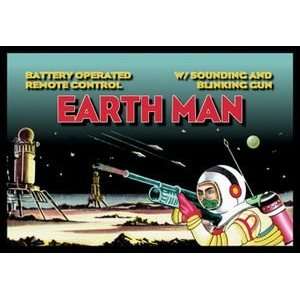  Remote Control Earth Man   12x18 Gallery Wrapped Canvas 
