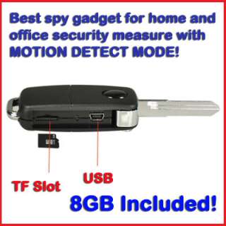   Key Chain Remote Spy Camera Covert Hidden DVR w/ Motion Detector @USA