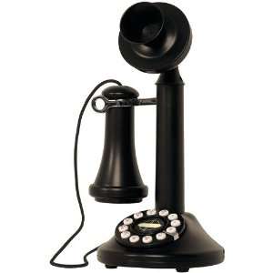  NEW CROSLEY RADIO CR64 BK CANDLESTICK PHONE (BLACK) (CR64 