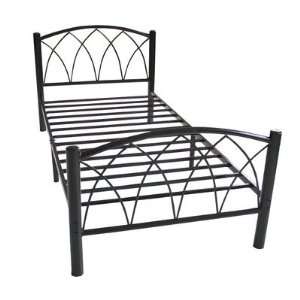 Bed in Black Size Twin 