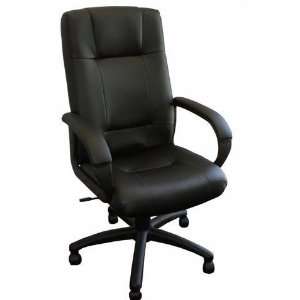  Black Faux Leather Executive Highback Office Desk Chairs 