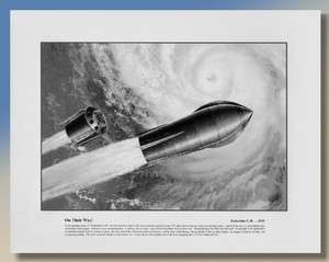 Classic 1950s Sci Fi Rocketship X M Print  