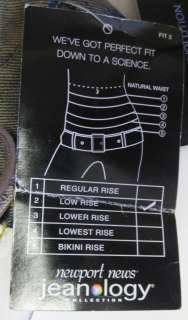 NEW Newport News Jeanology Collection Low Rise Jean Pants