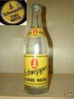 1960 10oz SCHWEPPES Full Soda Bottle LONDON ENGLAND  