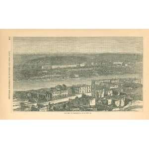  1873 Print City of Sebastopol Russia 