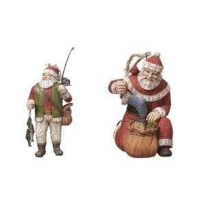  Seasons of Cannon Falls Fish and Gift Santa Ornaments, Set 