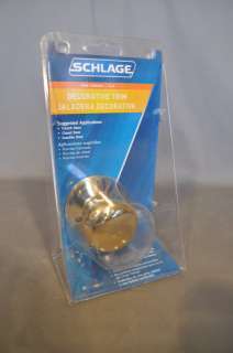 New in Package Schlage Non Turning Inactive Door Knob  