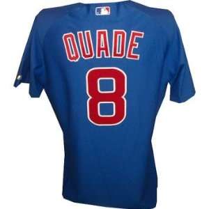  Mike Quade #8 Chicago Cubs 2010 Opening Day Game Used Road 