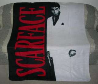New Scarface Tony Montana Fleece Throw Blanket 50x60  