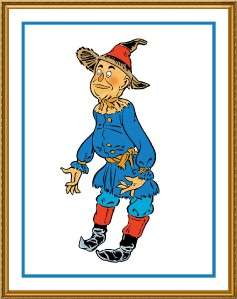 Scarecrow Denslow Wizard of Oz Cntd Cross Stitch Chart  