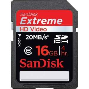 SanDisk 16GB Extreme SDHC Memory Card Electronics