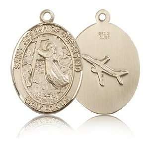    14kt Yellow Gold 3/4in St Joseph of Cupertino Medal Jewelry