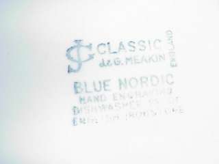CLASSIC J & G. MEAKIN NORDIC BLUE OVAL SERVING PLATTER  