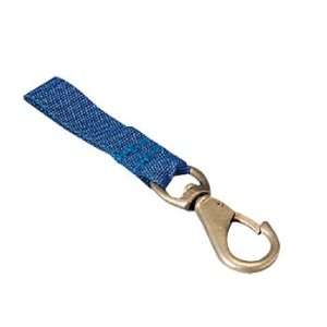  Small brass clip with webbing loop