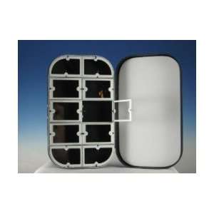 Stone Creek Ltd Black 10 Window Aluminum Fly Box with foam 