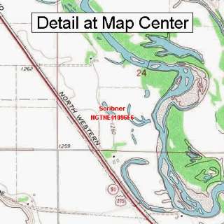   Topographic Quadrangle Map   Scribner, Nebraska (Folded/Waterproof