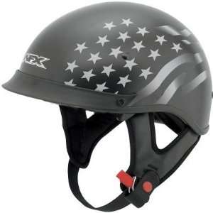 AFX FX 72 Single Inner Lens Beanie Helmet, Flat Black Stealth, Size 