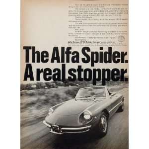  1969 Alfa Romeo 1750 SPIDER Veloce Pininfarina Price Ad 