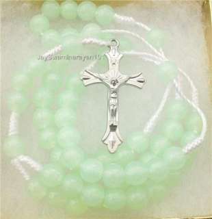 Green Glow in Dark Prayer Beads Rosary Cord Auto Car  