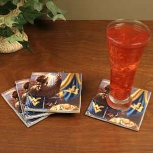   Mountaineers 4 Pack Ceramic Tailgate Coasters