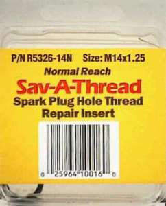 HeliCoil Sav A Thread 14 x 1.25 Spark Plug Inserts  