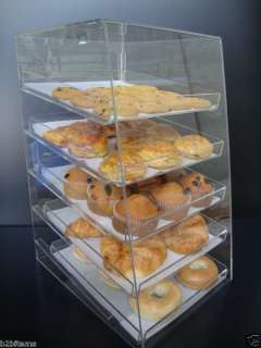 Acrylic Pastry Bakery Donut Display Case with 5 trays  