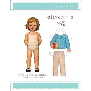  Oliver + S After School Shirt + Pants Pattern Size 5 12 By 