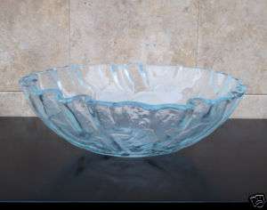Bathroom Crystal Clear Art Glass Vessel Vanity Sink CR  