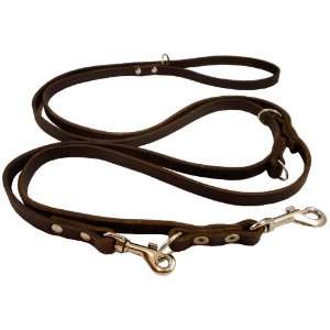 Multifunctional Leather Dog Leash, Adjustable Schutzhund 6 