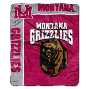 NCAA Montana Grizzlies SCHOOL SPIRIT 50x60 Raschel Throw 