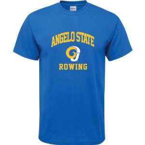  Angelo State Rams Royal Blue Youth Rowing Arch T Shirt 